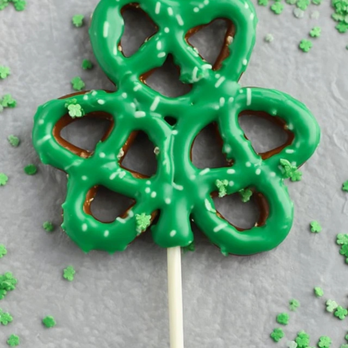 Pretzel Shamrocks