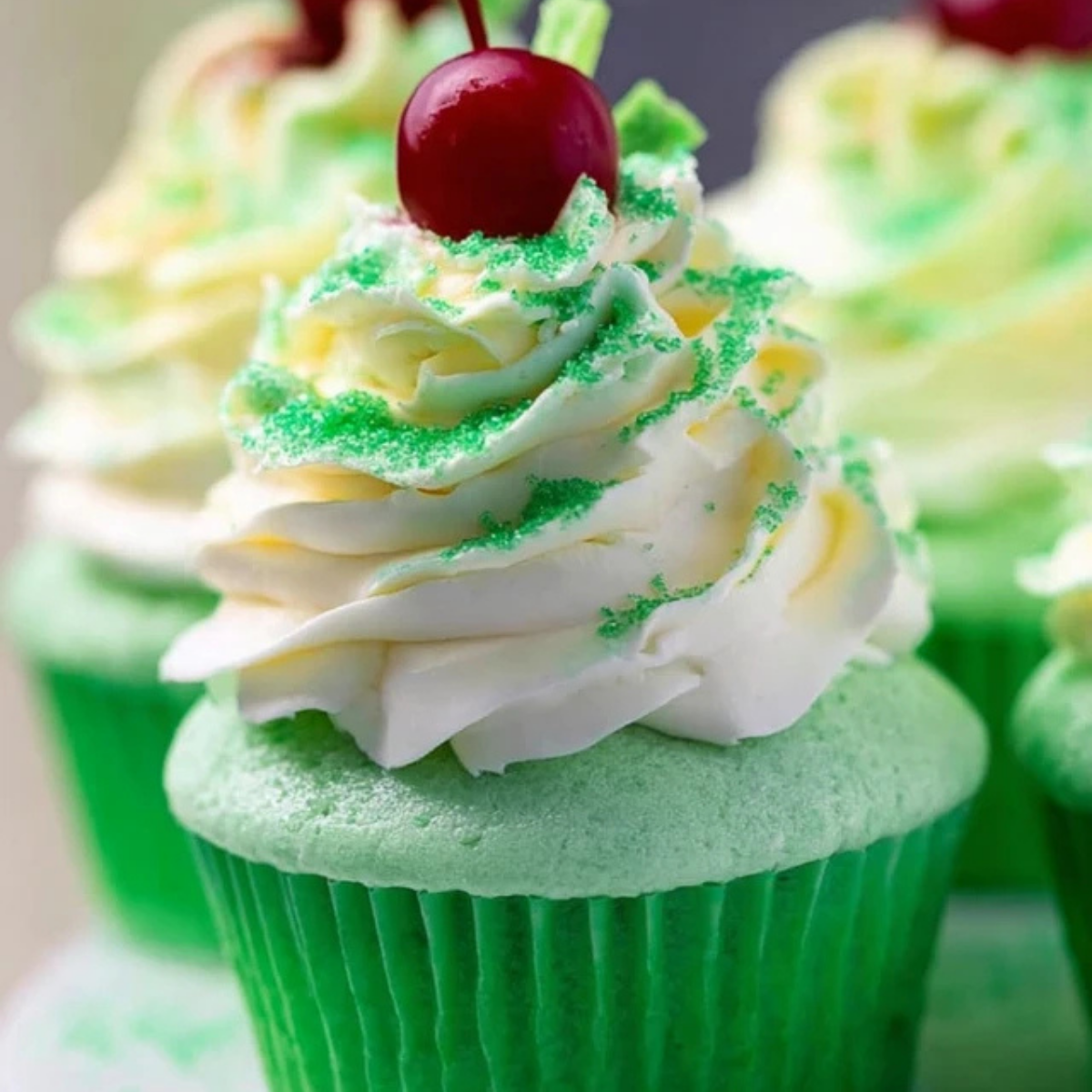 Shamrock Shake Cupcakes