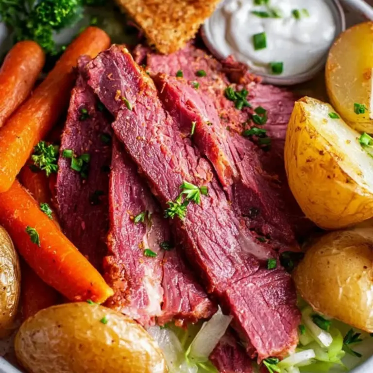 Easy Corned Beef and Cabbage with Creamy Horseradish - What To Cook