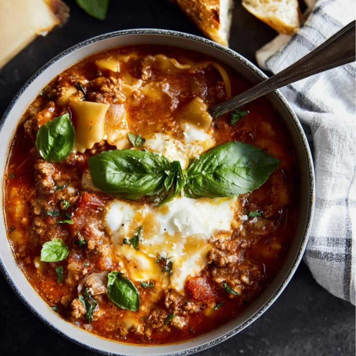 Crockpot Lasagna Soup