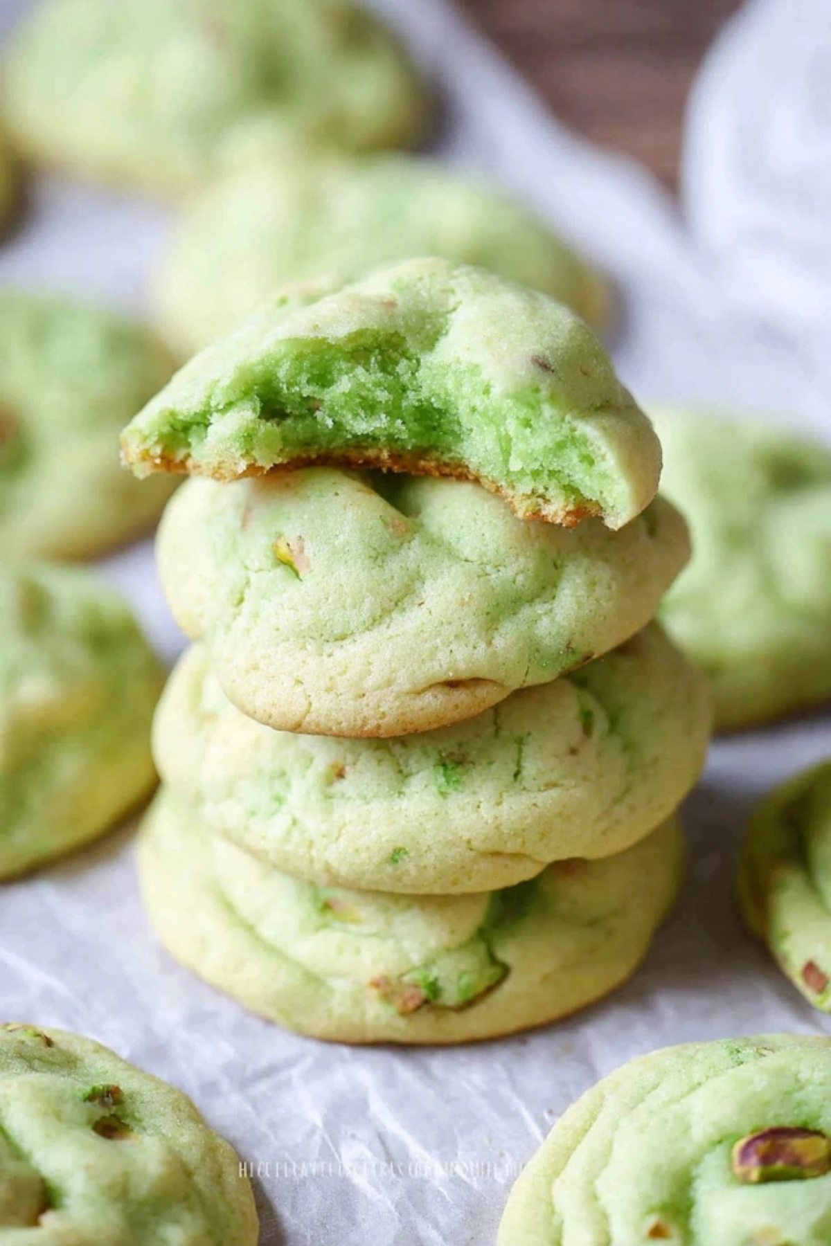 Pistachio Pudding Cookies