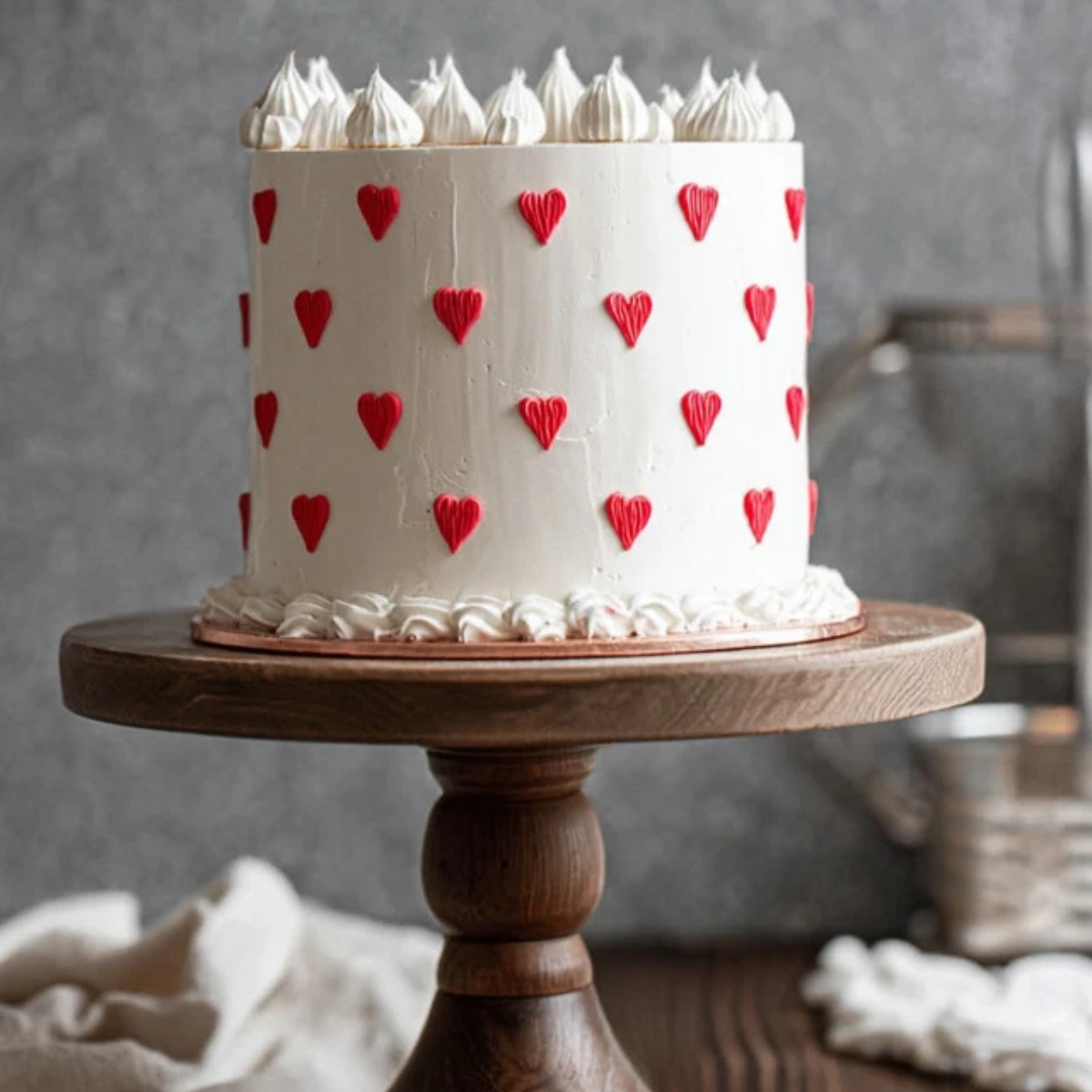 Red and White Valentine’s Day Cake – Easy & Elegant Dessert - What To Cook
