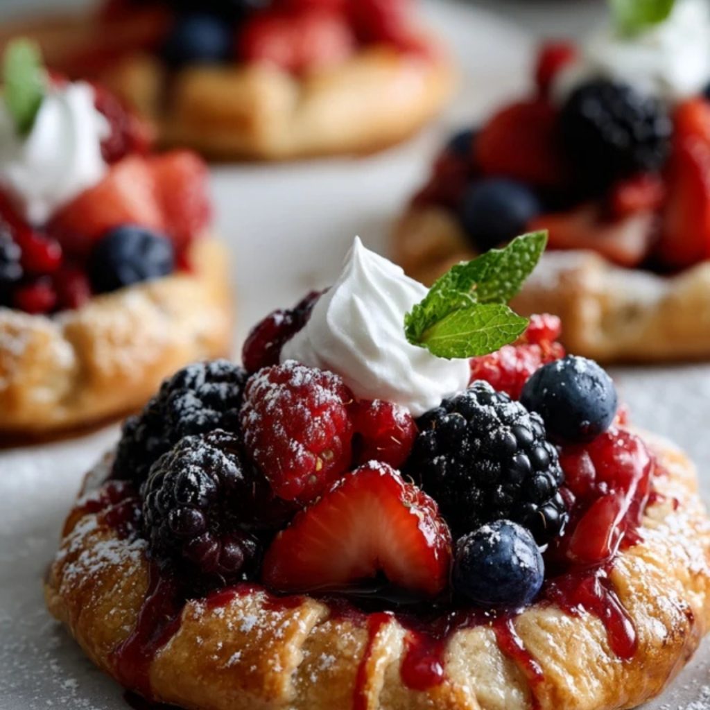 Summer Berry Mini Galettes - What To Cook