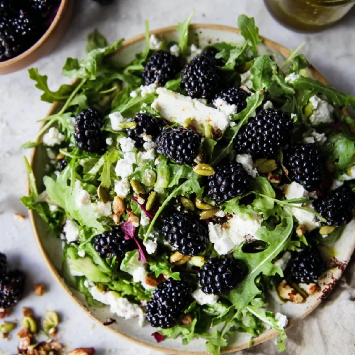 Blackberry Goat Cheese Salad