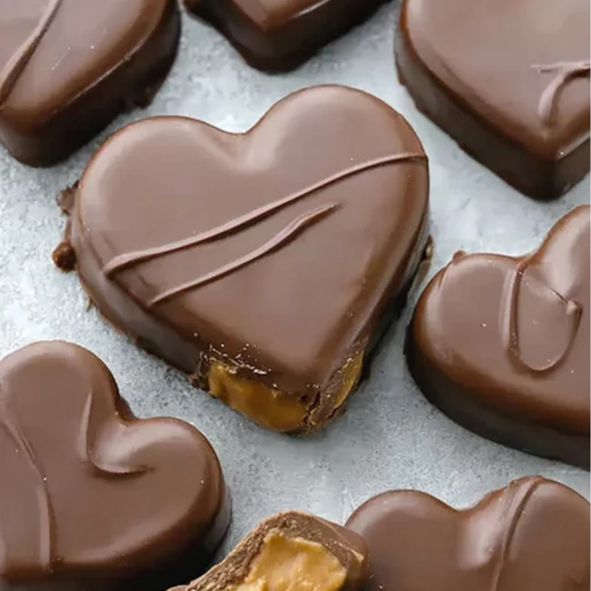 Chocolate Peanut Butter Valentine’s Heart