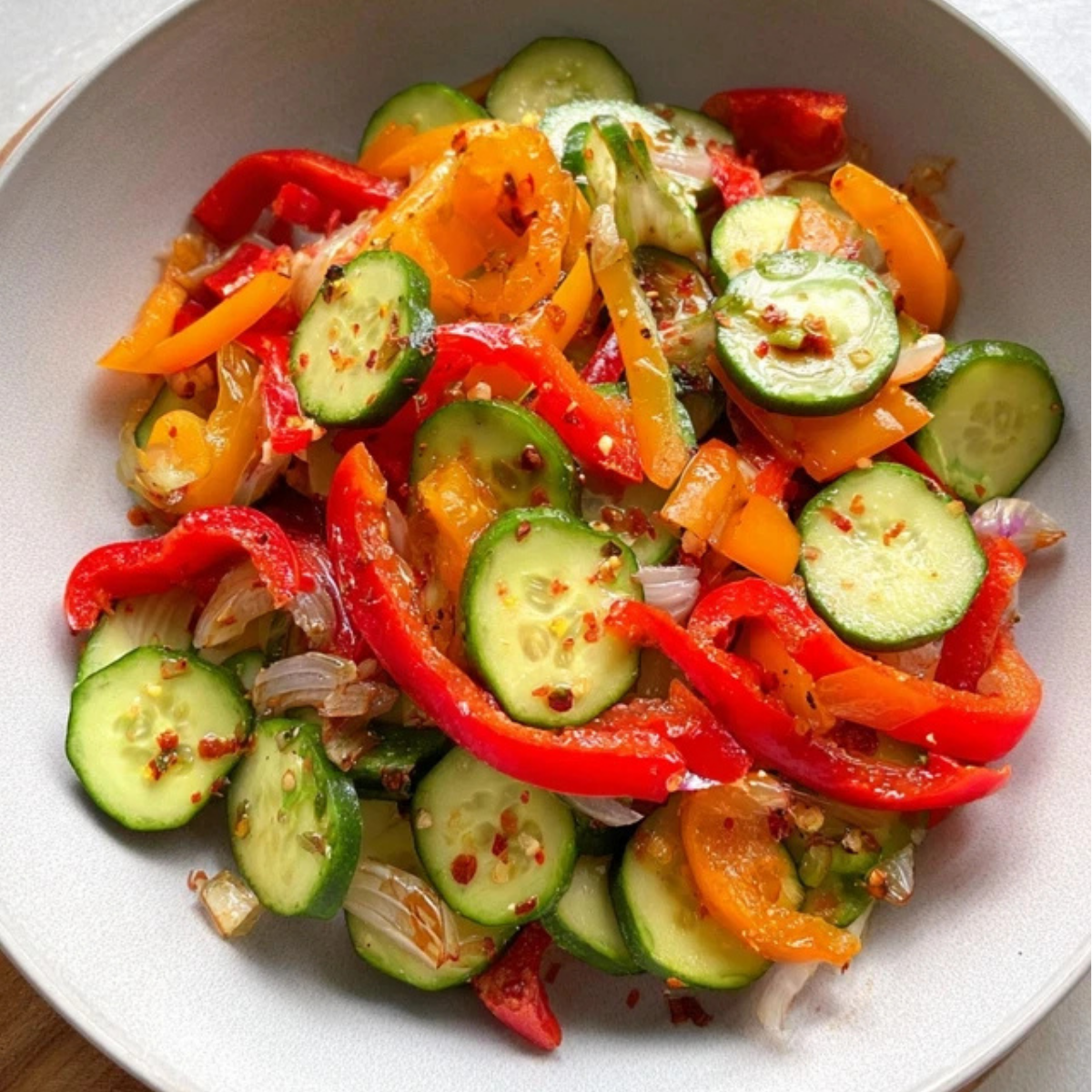 Cucumber and Sweet Pepper Salad