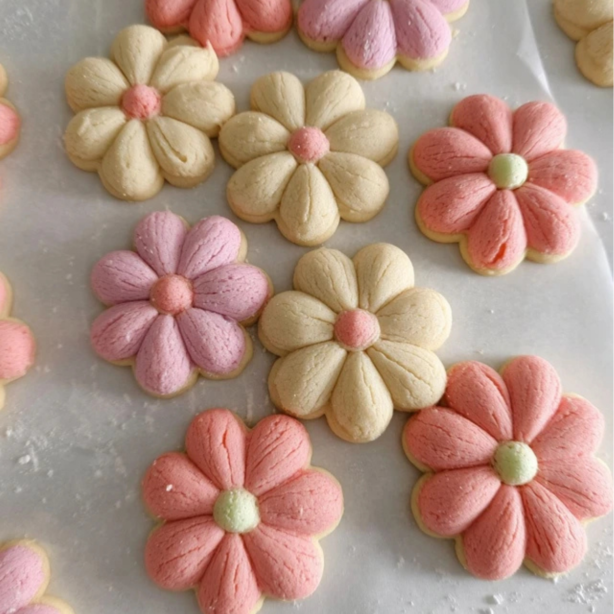 Cute Flower Sugar Cookies