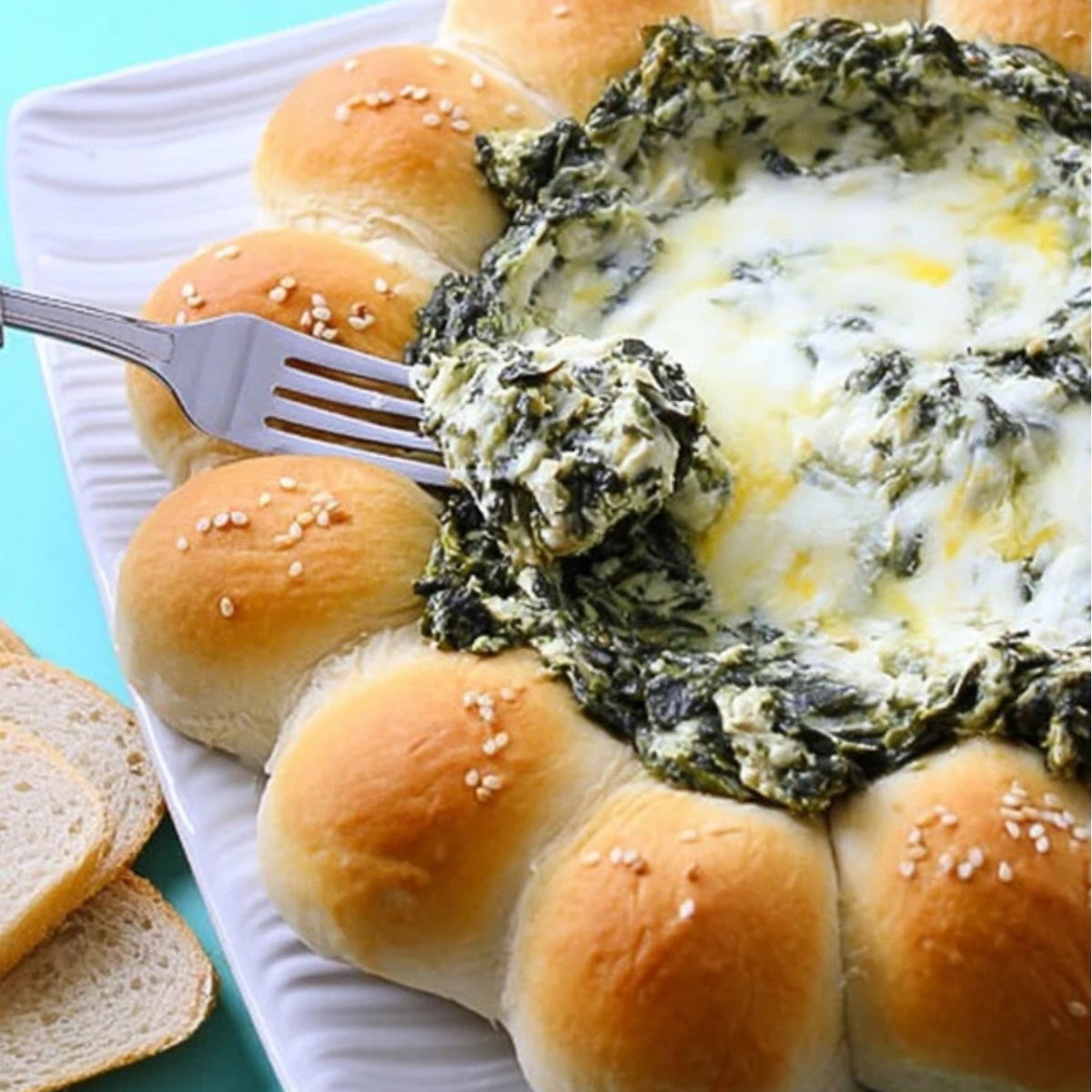 Easter Bunny Spinach Dip