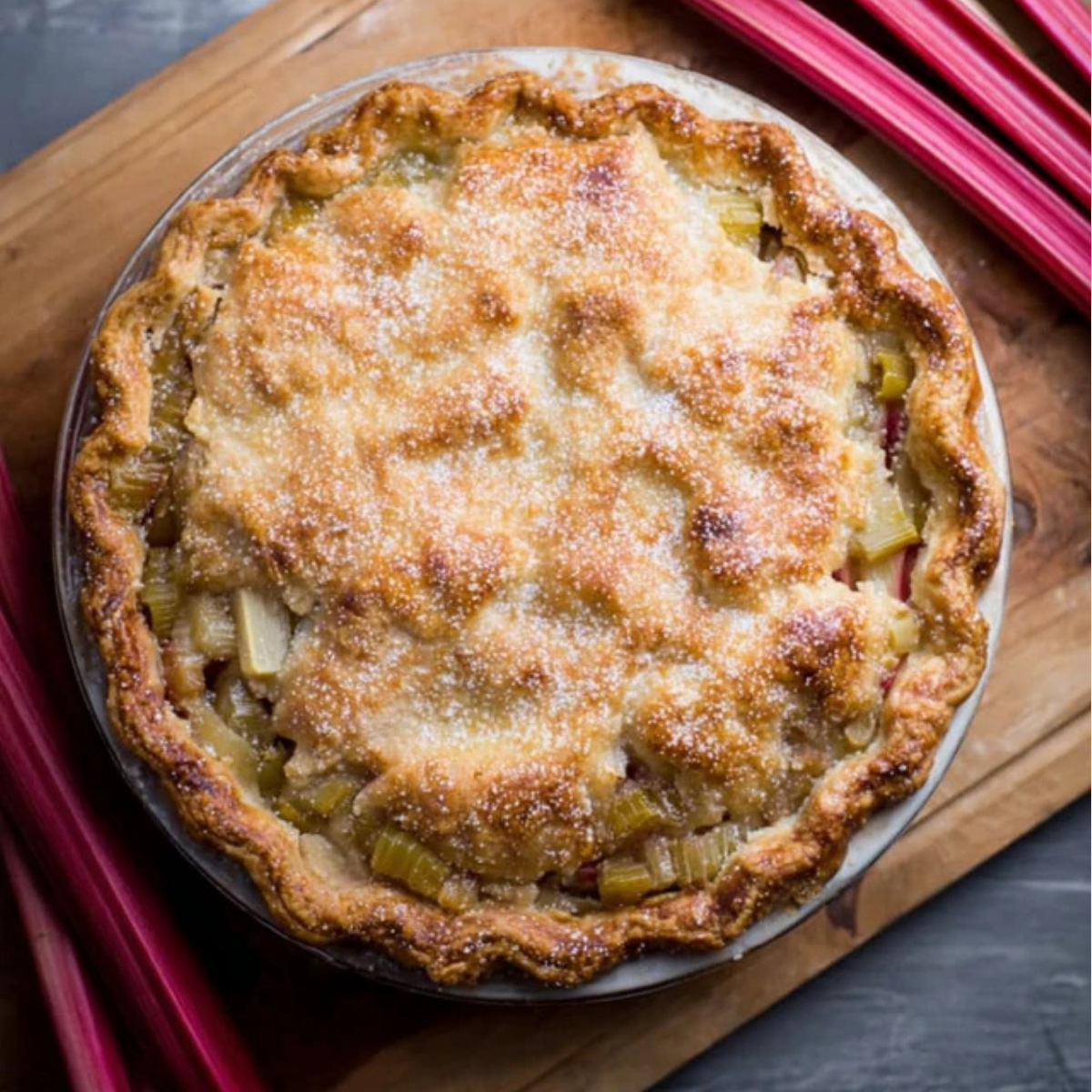 Fresh Rhubarb Pie
