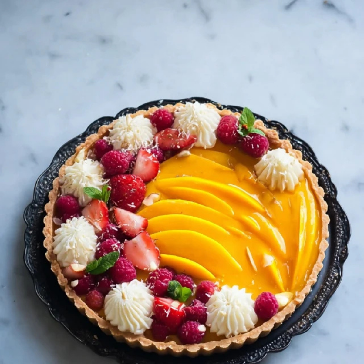 Mango Curd Tart
