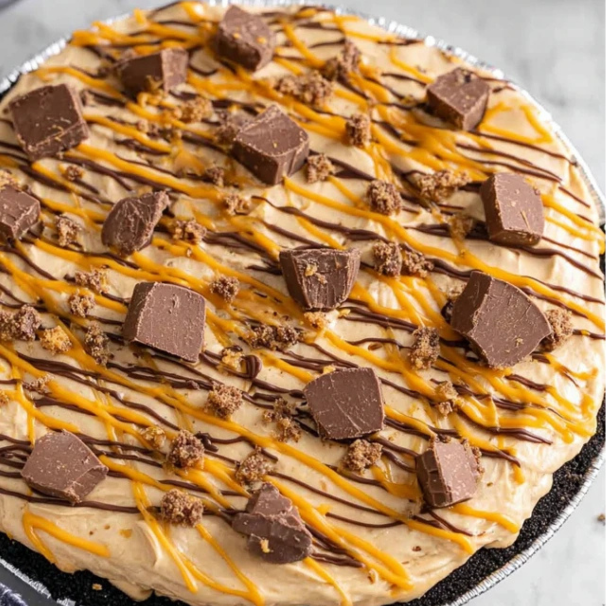 No Bake Peanut Butter Pie