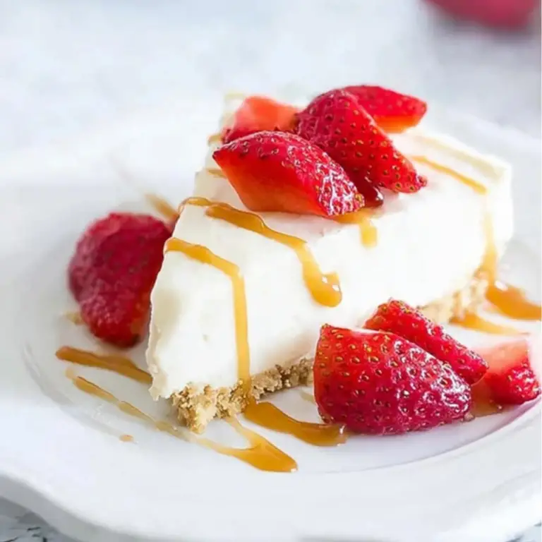 No Bake Vanilla Cheesecake