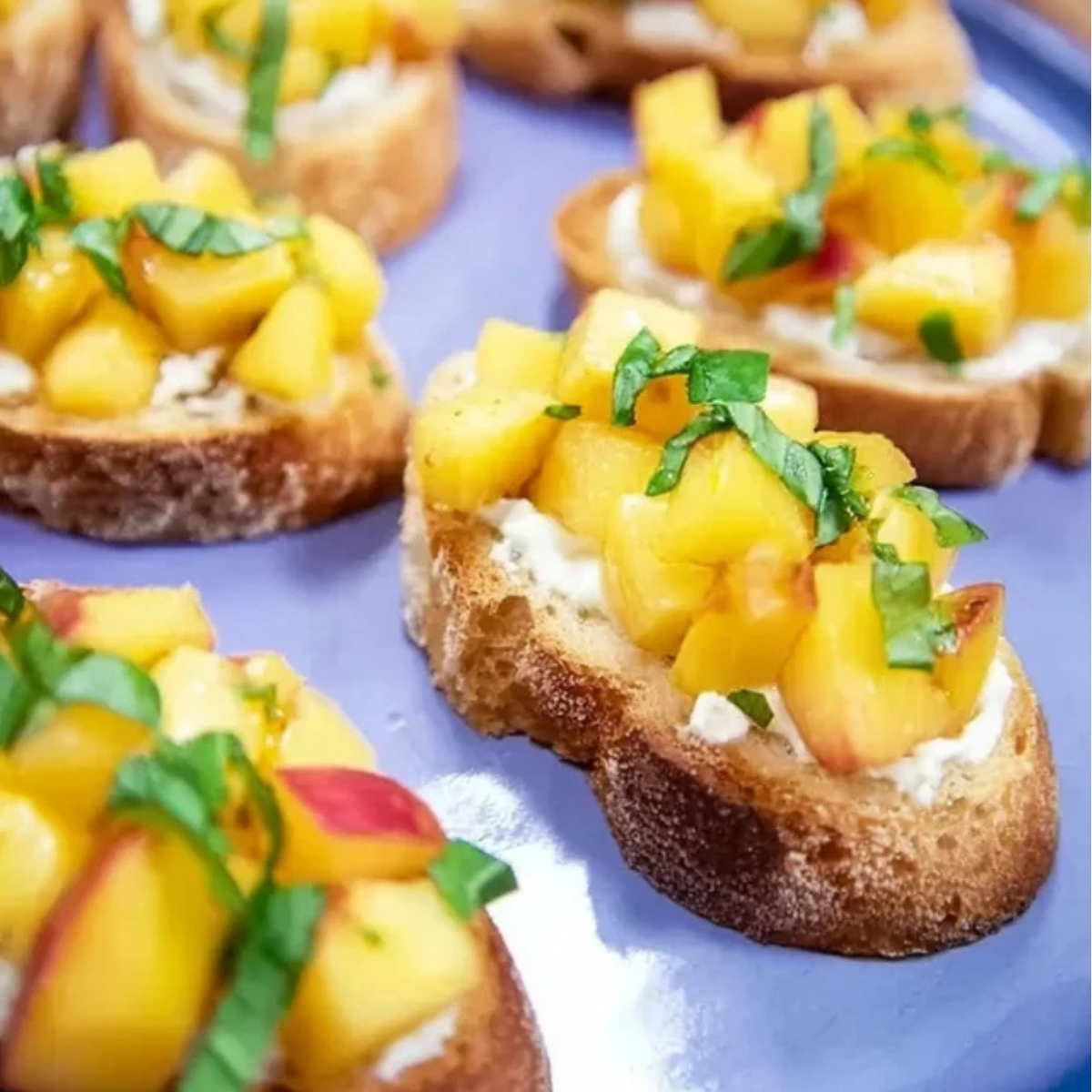Peach Bruschetta