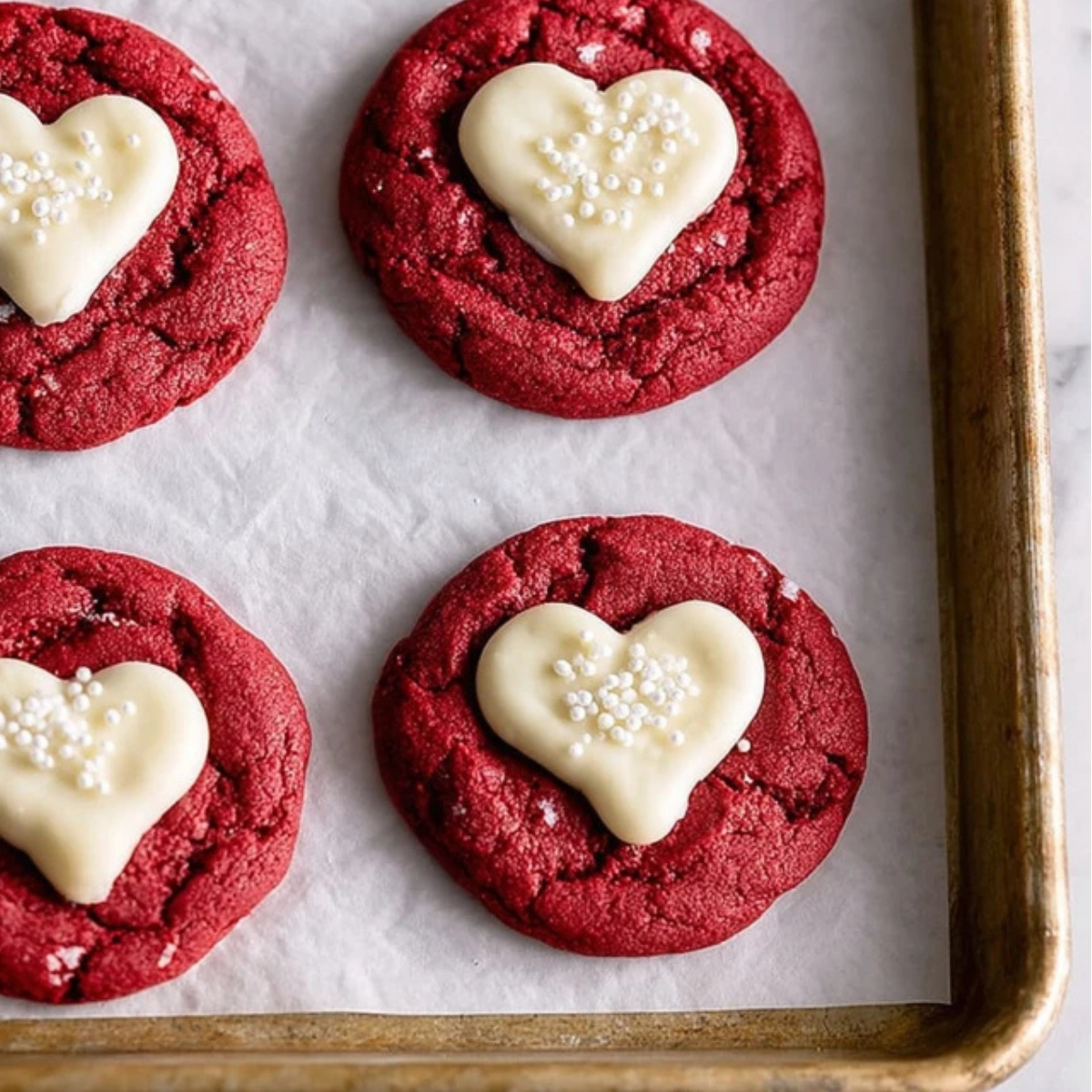 Red Velvet Sugar Cookies