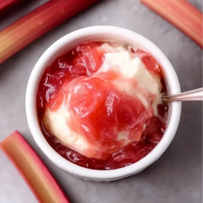 Rhubarb Sauce for Ice Cream