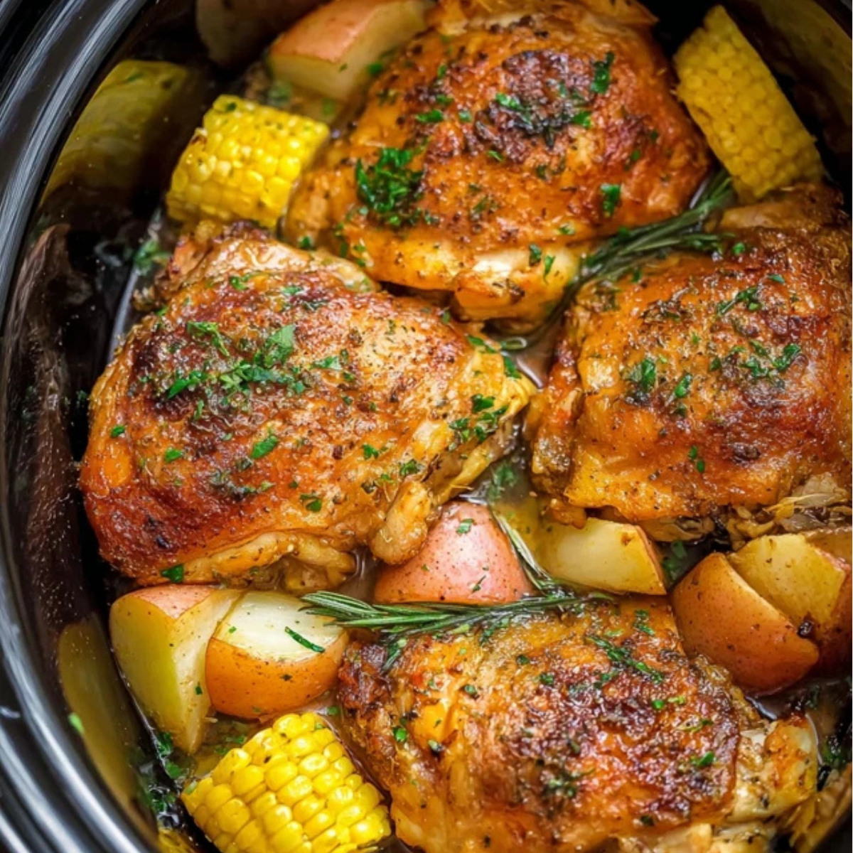 Slow Cooker Chicken Thighs