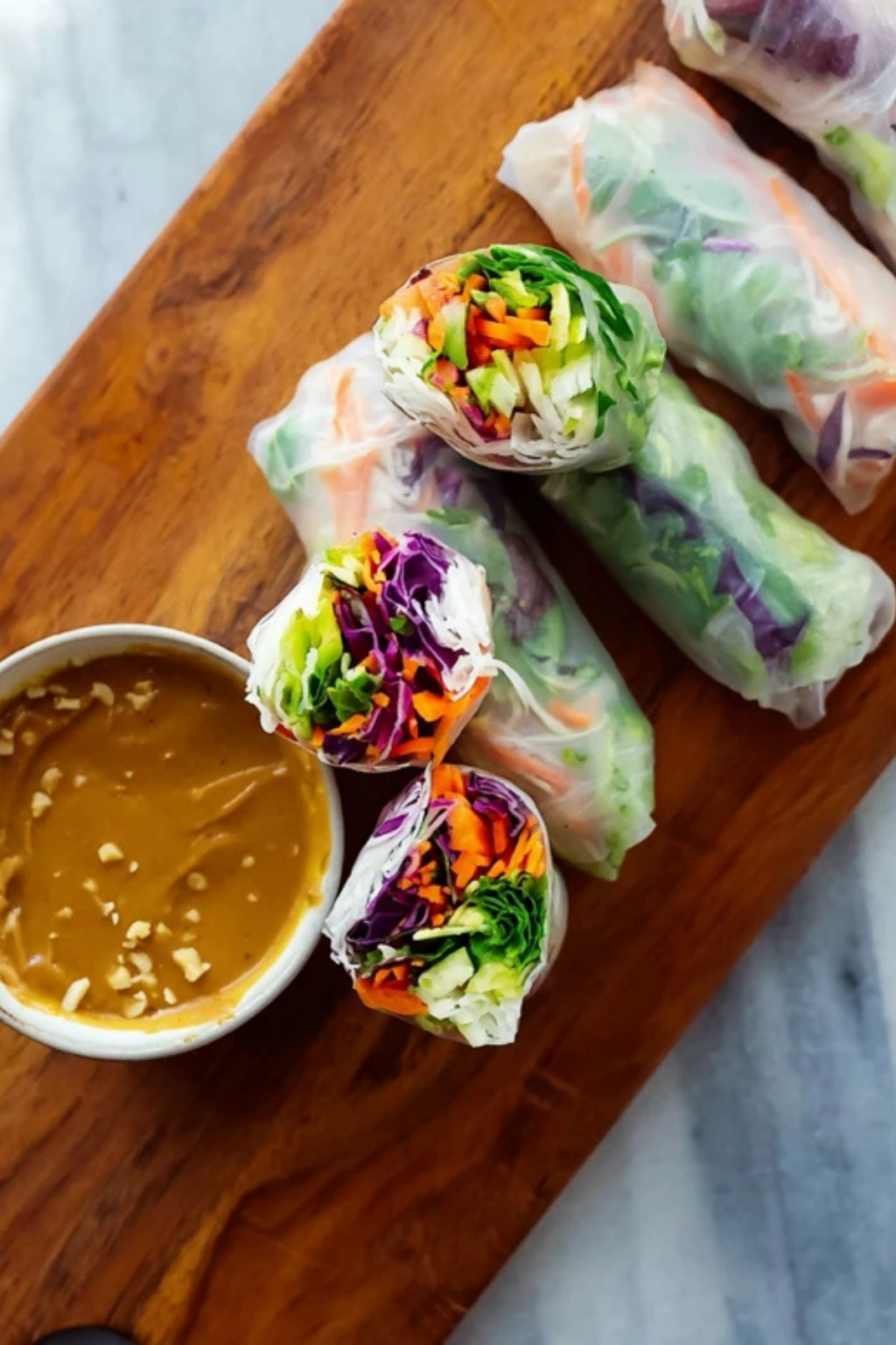 Easy Spring Rolls Fresh Spring Rolls with Peanut Sauce – Easy & Healthy Recipe - What To Cook