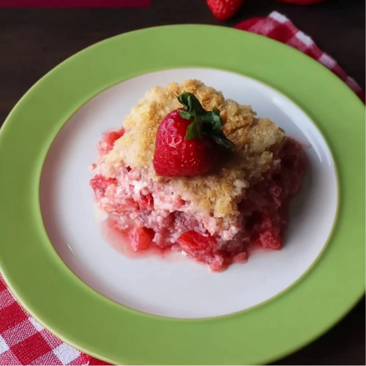 Strawberry Dump Cake