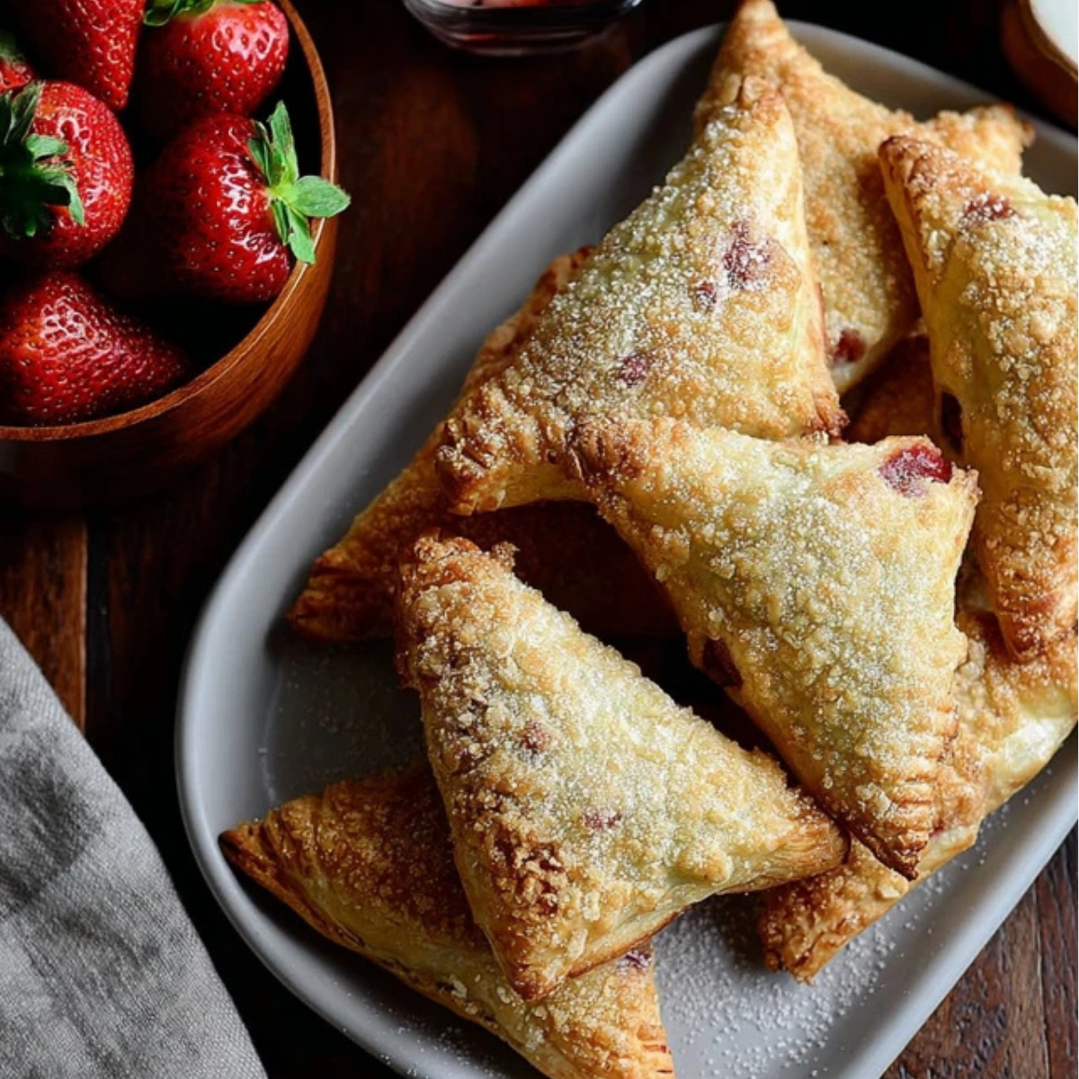 Strawberry Rhubarb Turnovers
