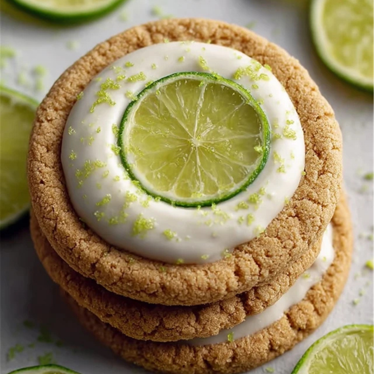 Zesty Key Lime Pie Cookies