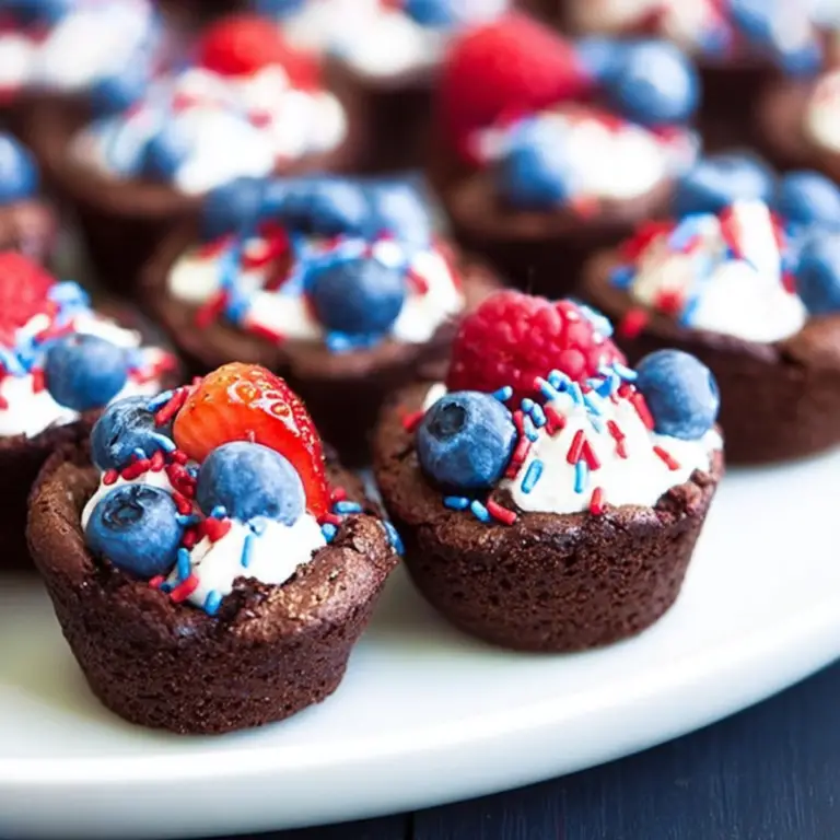 4th of July Brownie Bites