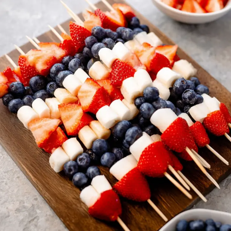 4th of July Fruit Kabobs