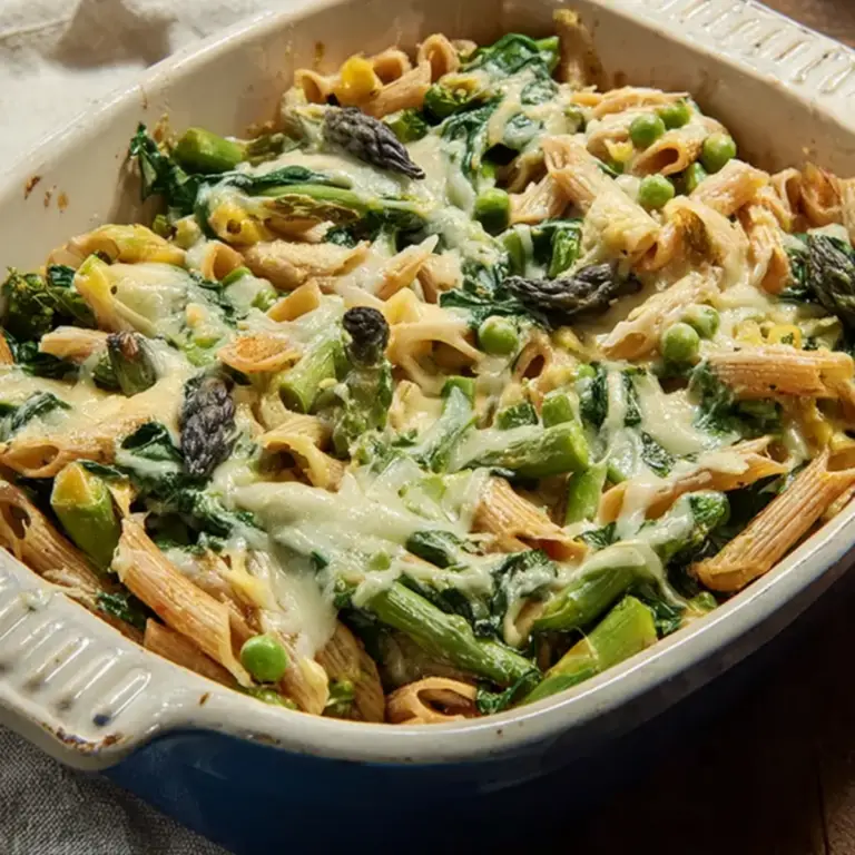 Baked Pasta and Spring Veggies
