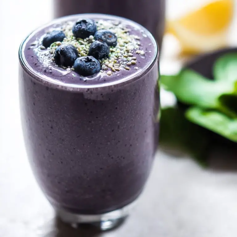 Blueberry Avocado Spinach Smoothie