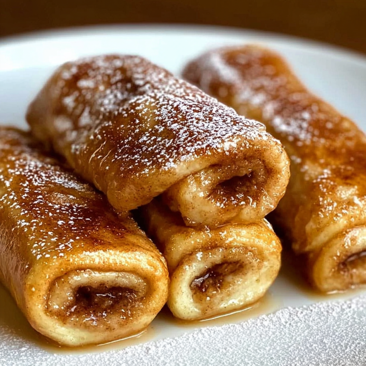 Cinnamon Roll French Toast Roll Ups