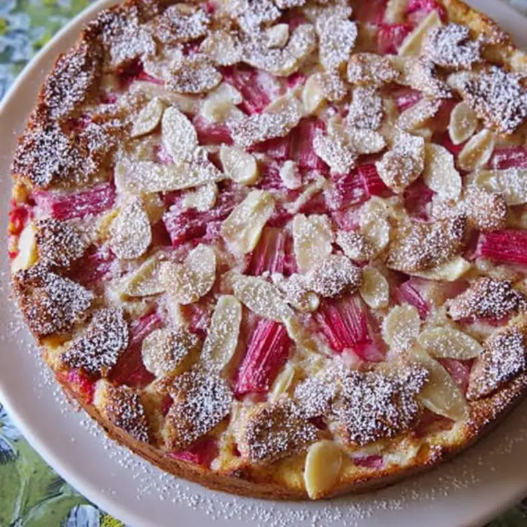 Norwegian Rhubarb Cake