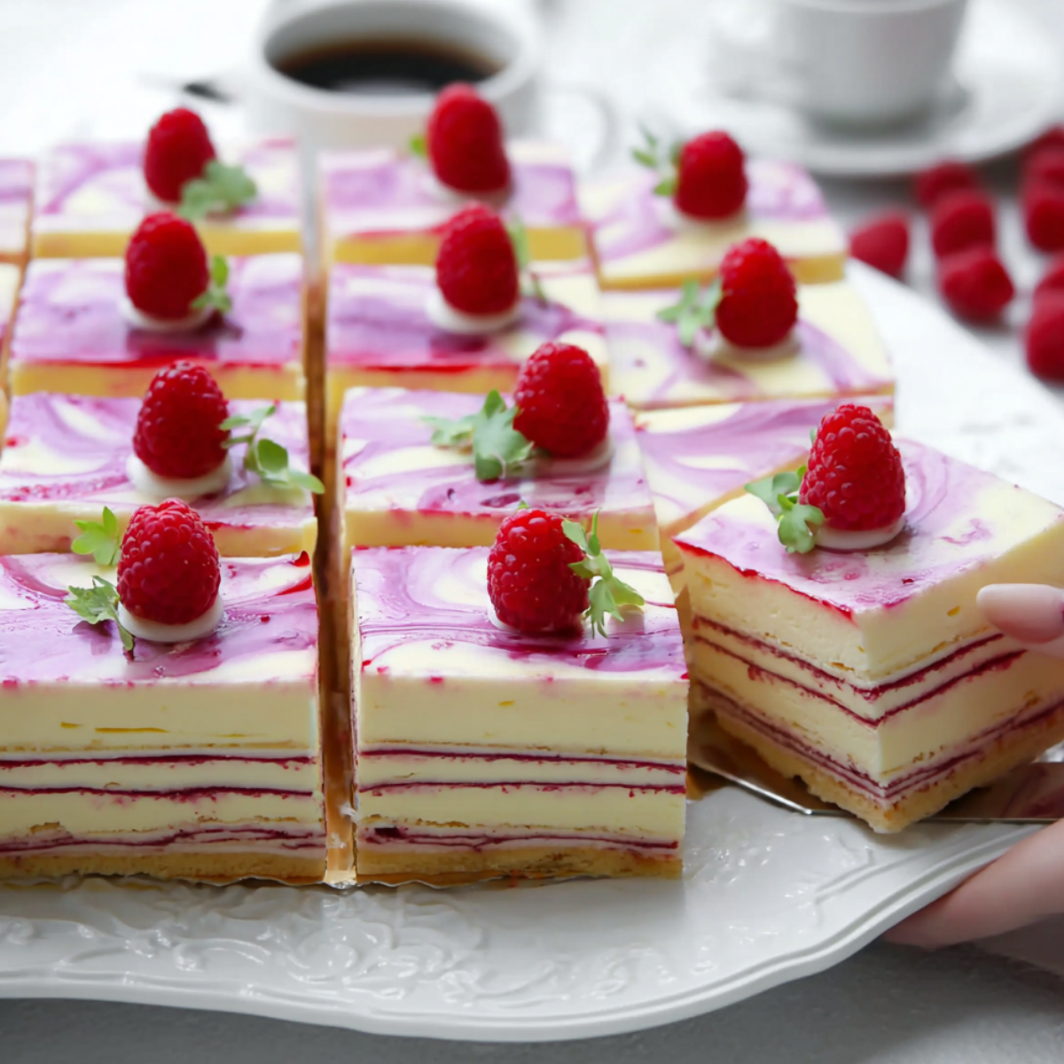Raspberry cheesecake