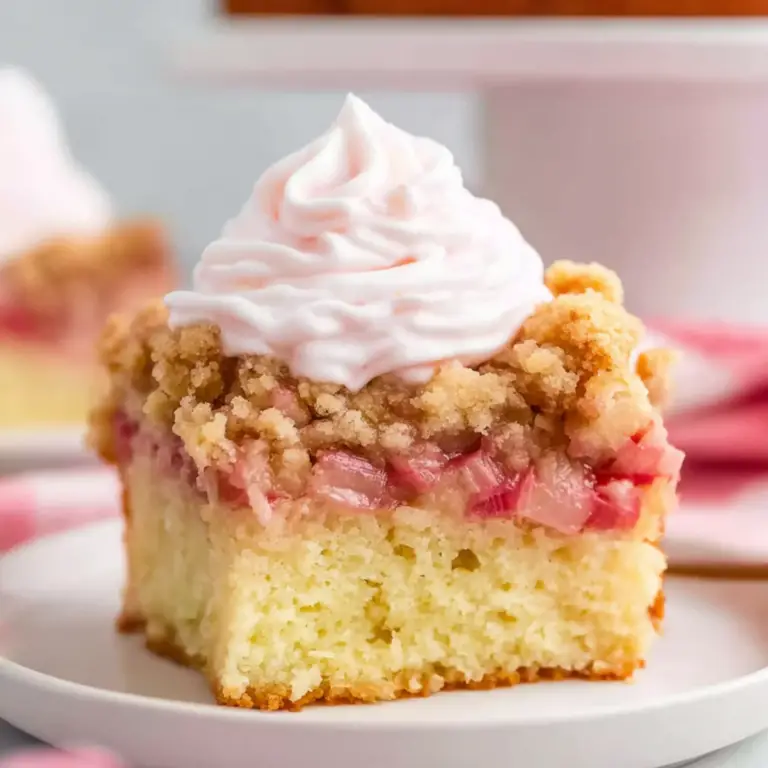 Rhubarb Coffee Cake
