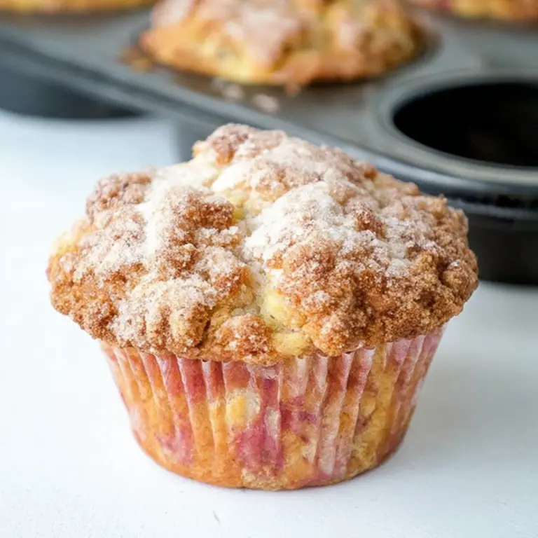 Rhubarb Muffins with Greek Yogurt